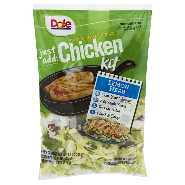 Dole Just Add Chicken Salad Kit Lemon Herb