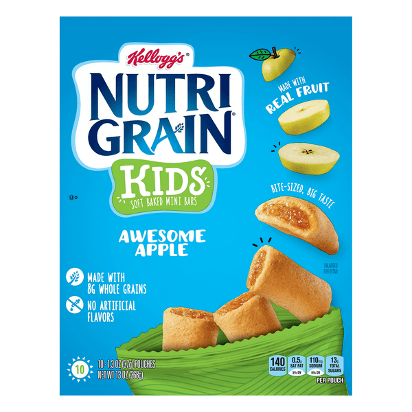 Nutri-Grain Kids Soft Baked Mini Breakfast Bars Awesome Apple