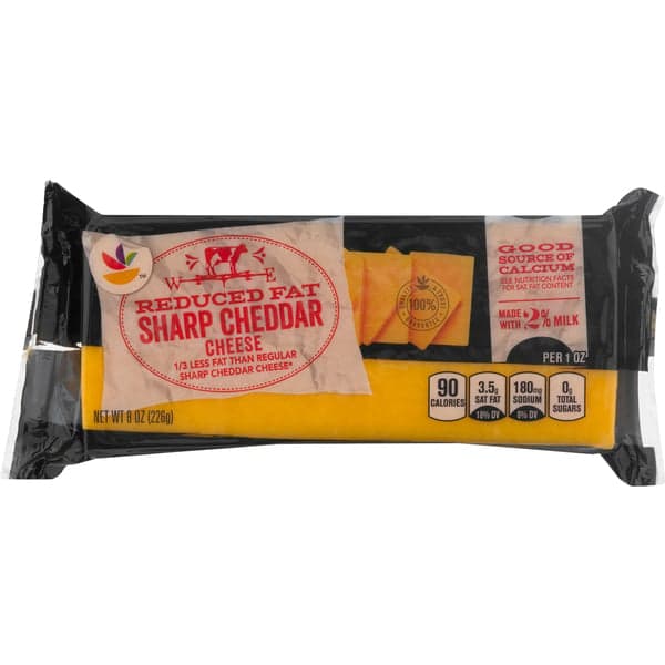 Stop & Shop Reduced Fat Sharp Yellow Cheddar Cheese Block