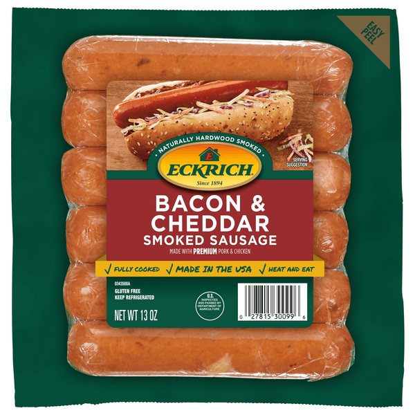 Eckrich Bacon & Cheddar Smoked Sausage Links