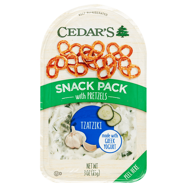 Cedar'S Snack Pack Tzatziki With Pretzels