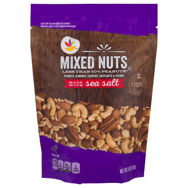 Stop & Shop Mixed Nuts With Sea Salt Less Than 50% Peanuts