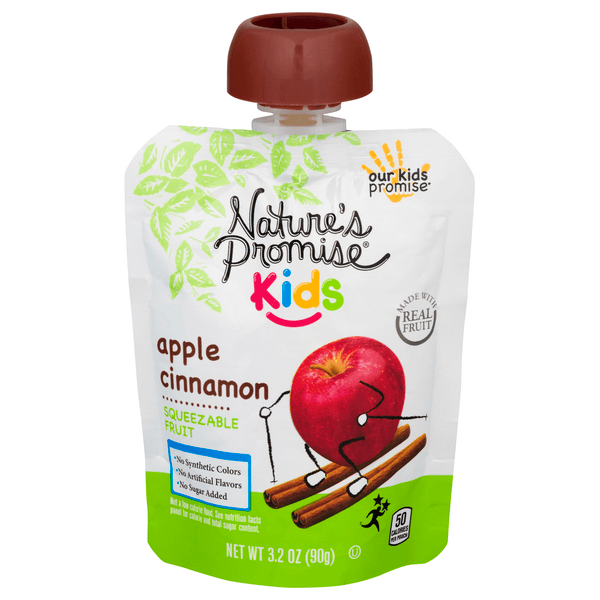 Nature'S Promise Kids Squeezable Fruit Apple Cinnamon