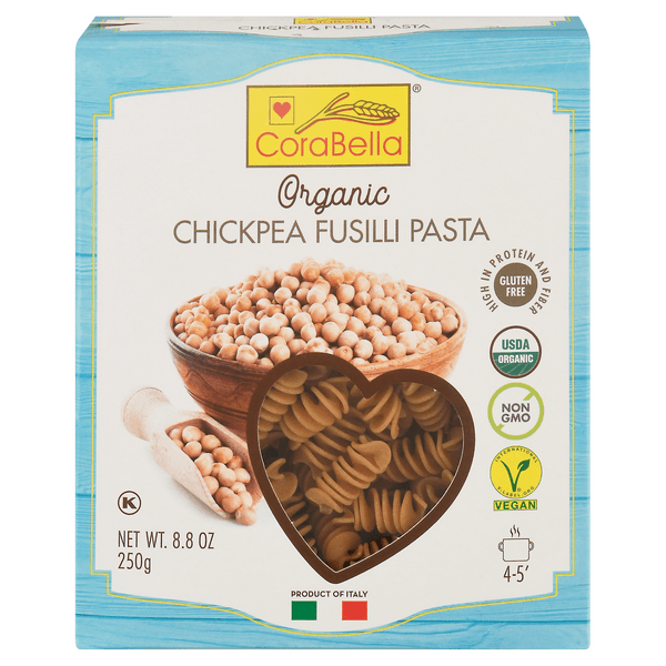 Corabella Chickpea Fusilli Pasta Gluten Free Organic