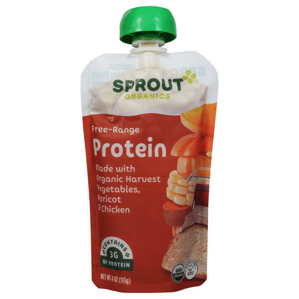 Sprout Stage 3 Baby Food Harvest Vegetables Apricots With Chicken Organic