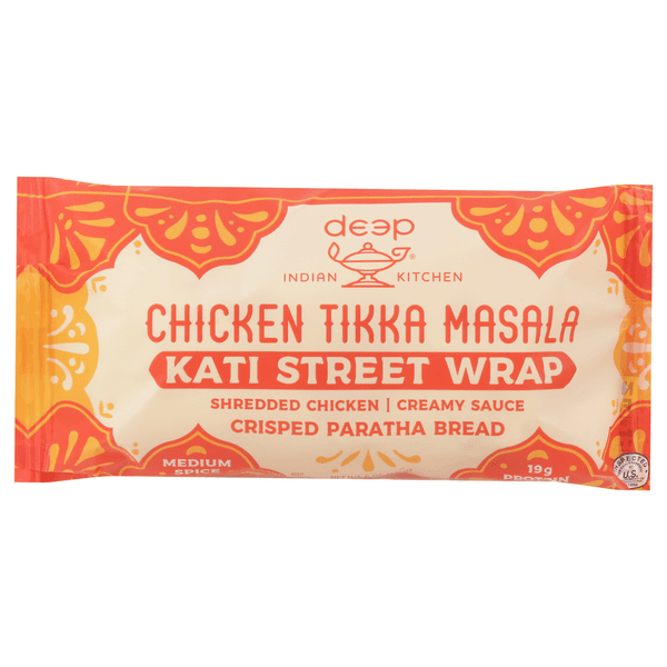 Deep Indian Kitchen Chicken Tikka Masala Kati Street Wrap