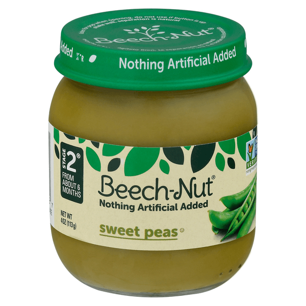 Beech-Nut Stage 2 Baby Food Sweet Peas