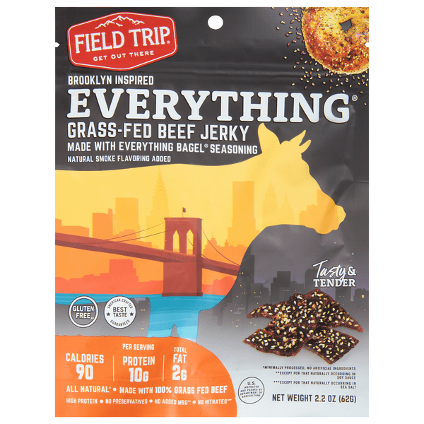 Field Trip Grass-Fed Beef Jerky Brooklyn Style Everything All Natural