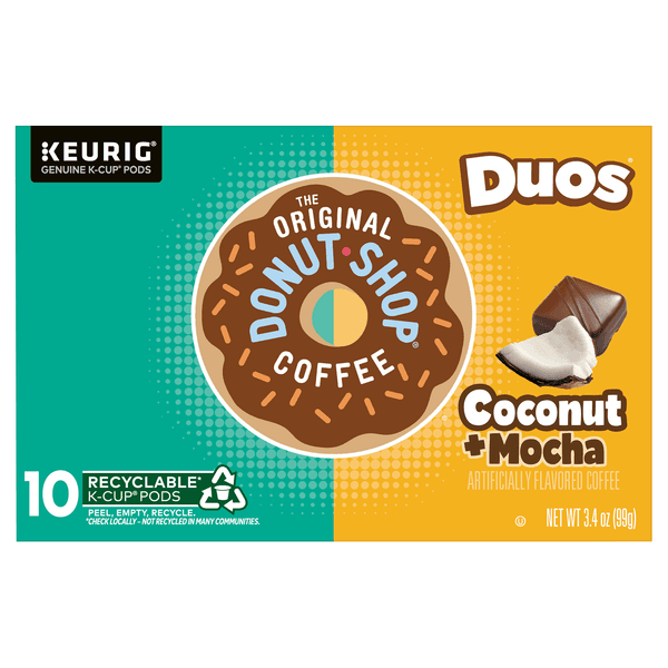 Donut Shop, Coffee, Duos, Coconut + Mocha, K