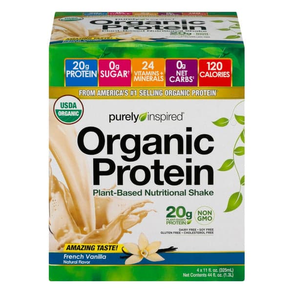 Purely Inspired Organic Protein French Vanilla Plant-Based Nutritional Shake