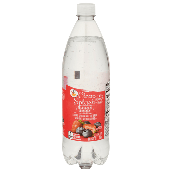 Stop & Shop Clear Splash Sparkling Water Beverage Strawberry Blueberry