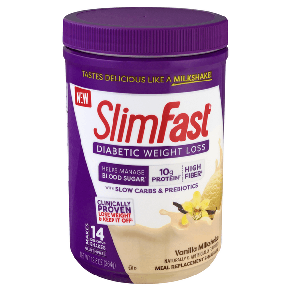 Slimfast Diabetic Weight Loss Vanilla Milkshake