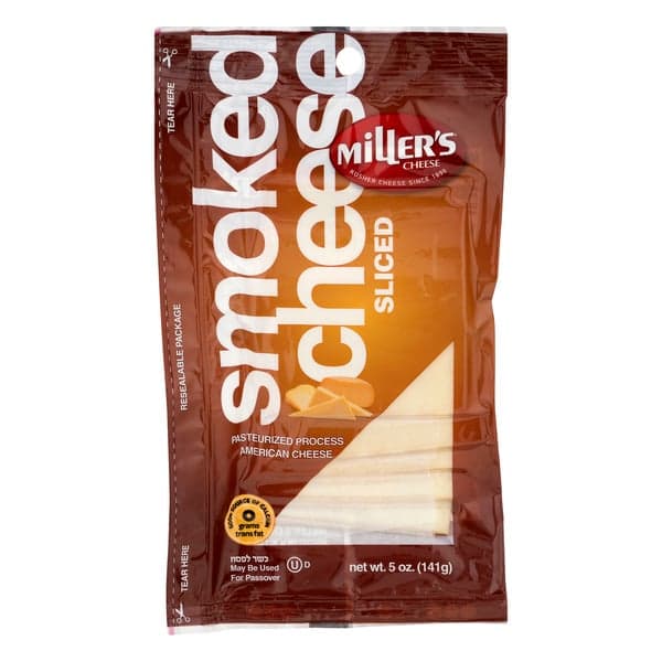 Miller'S American Cheese Smoked Kosher Sliced
