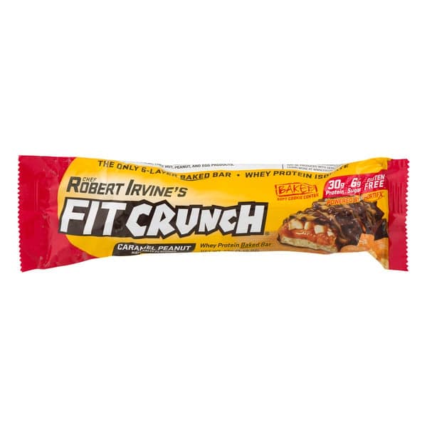 Robert Irvine'S Fit Crunch Whey Protein Bar Caramel Peanut Gluten Free