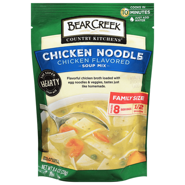 Is it Pescatarian? Bear Creek Country Kitchens Chicken Noodle Chicken Flavored Soup Mix