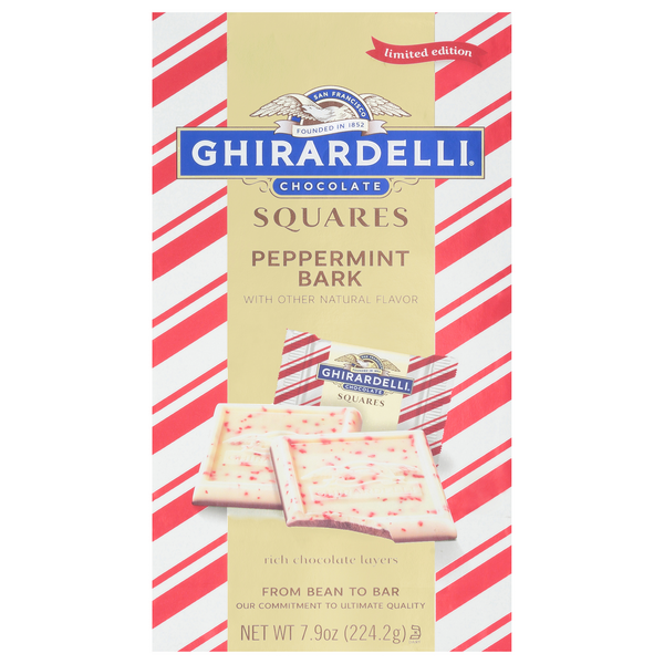 Is it Brazil Nut Free? Ghirardelli Peppermint Bark Chocolate Squares