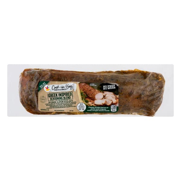 Our Brand Cook-In-Bag Greek Inspired Seasoning Marinated Pork Loin Filet