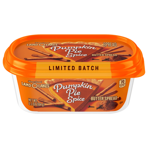 Land O Lakes Limited Batch Pumpkin Pie Spice Butter Spread Tub