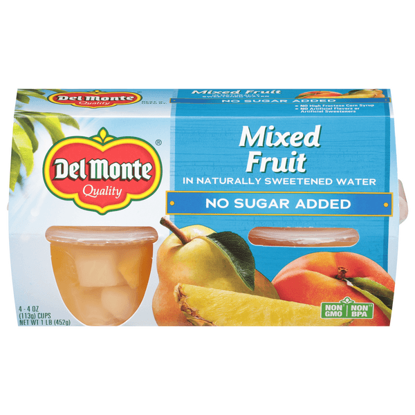 Del Monte Mixed Fruit No Sugar Added Cups