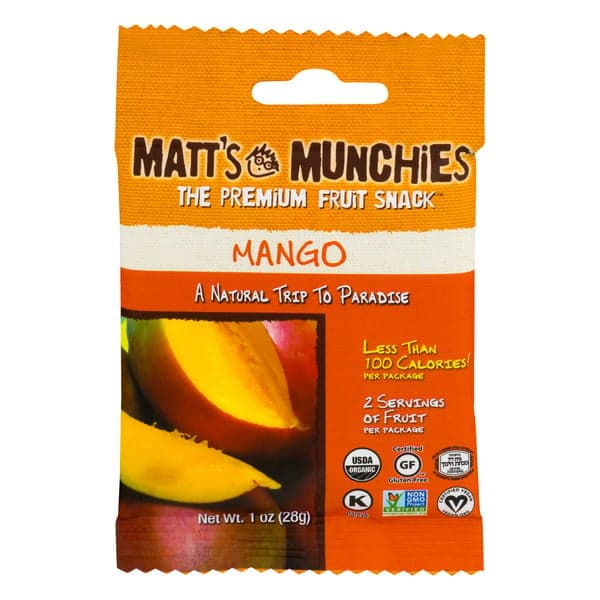 Matt'S Munchies Premium Fruit Snack Mango