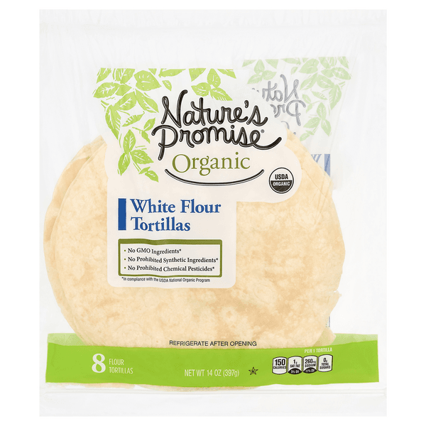 Nature'S Promise Organic White Flour Tortillas