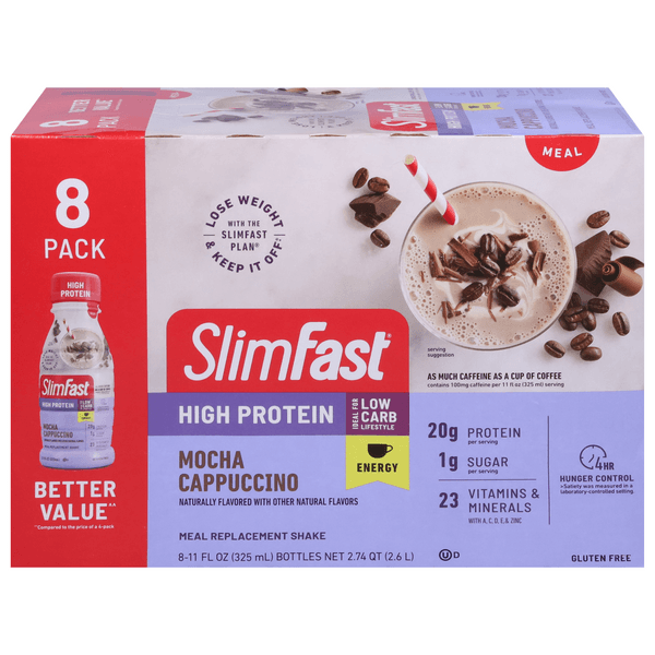 Slimfast High Protein Meal Replacement Shake Mocha Cappuccino