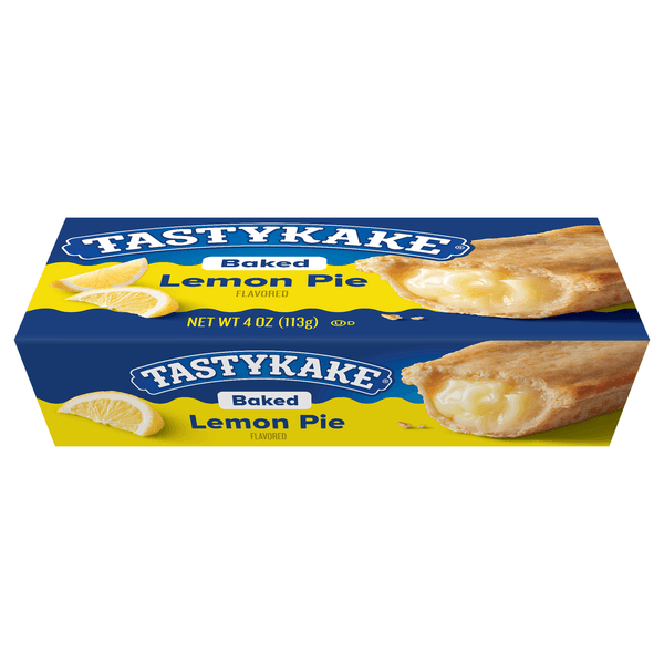 Tastykake Baked Lemon Pie Individually Wrapped Lemon Flavored Snack Pie