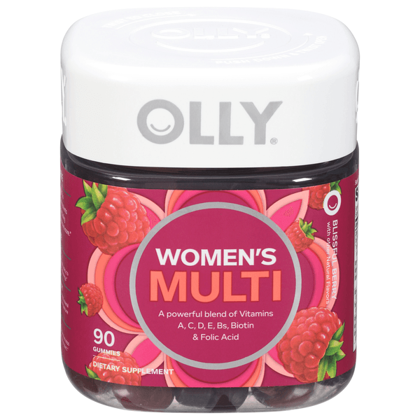 Olly Women's Multivitamin Gummy, Health & Immune Support, Berry