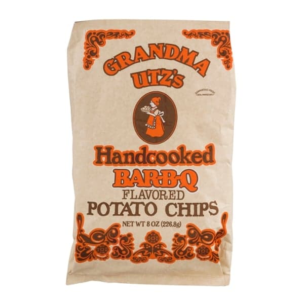Grandma Utz Handcooked Potato Chips Bar-B-Q Flavored