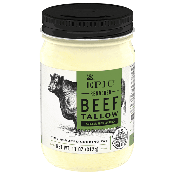 Epic Cooking Fat Grass Fed Beef Tallow