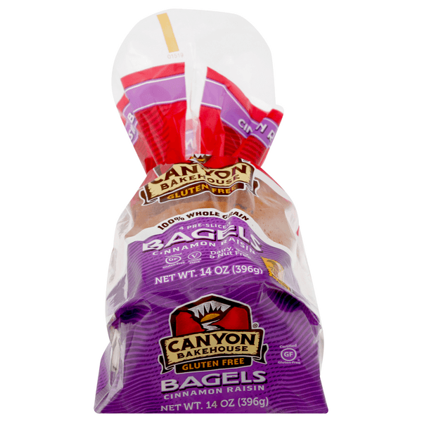 Canyon Bakehouse Bagels Cinnamon Raisin Gluten Free