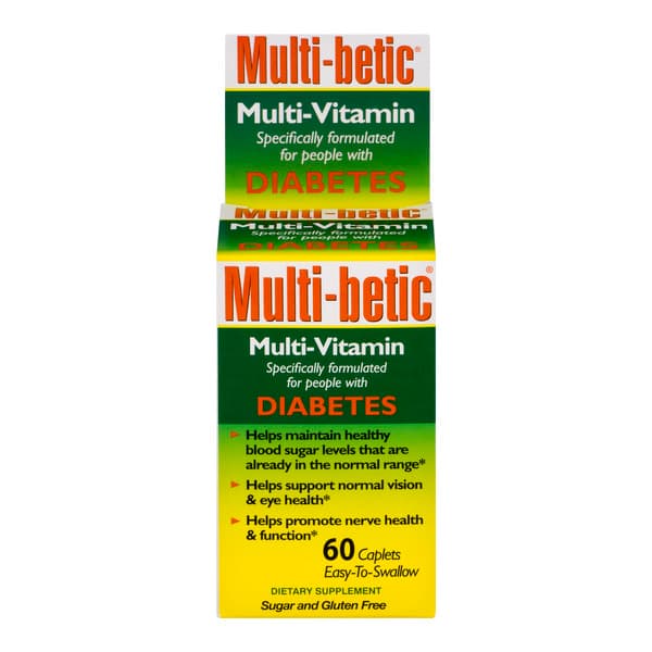 Multi-Betic Diabetes Multi-Vitamin Sugar And Gluten Free