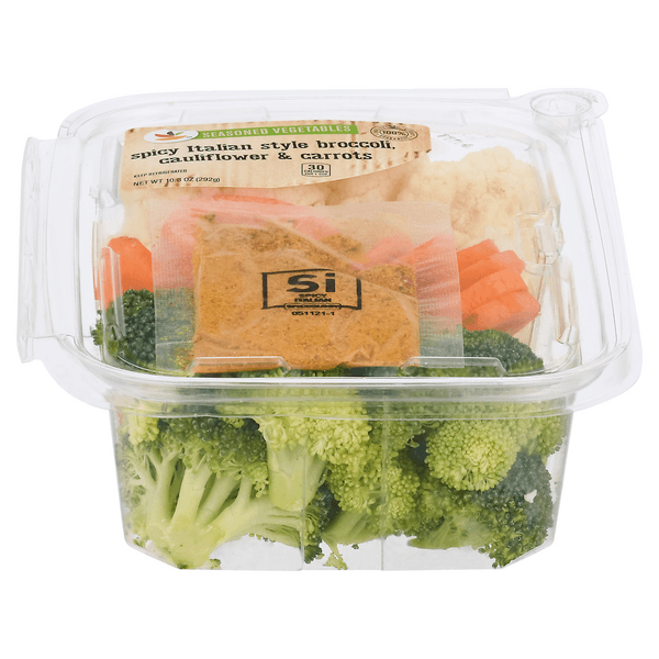 Giant Broccoli Cauliflower & Carrots Spicy Italian Style