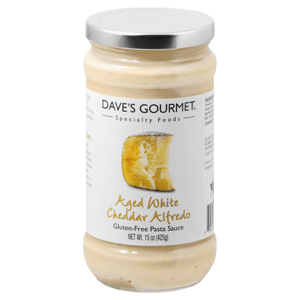 Dave'S Gourmet Aged White Cheddar Alfredo Gluten-Free Pasta Sauce