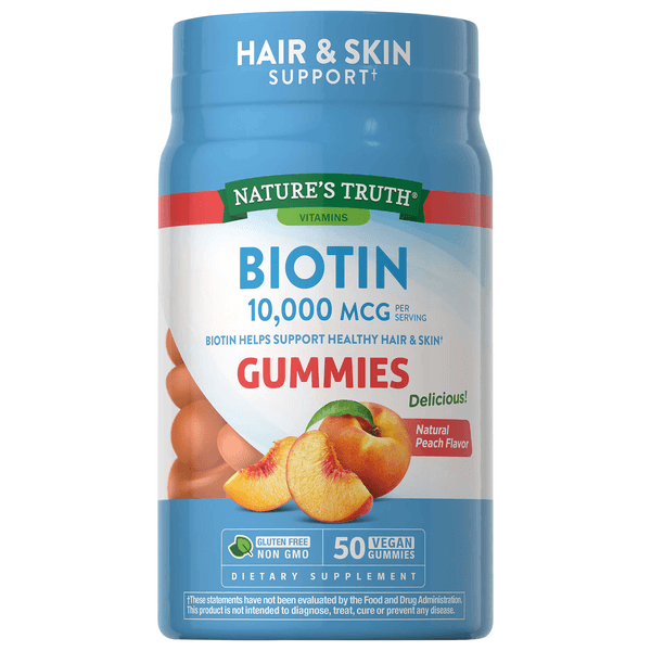Nature'S Truth Biotin 10000 Mcg Gummies Peach Flavor