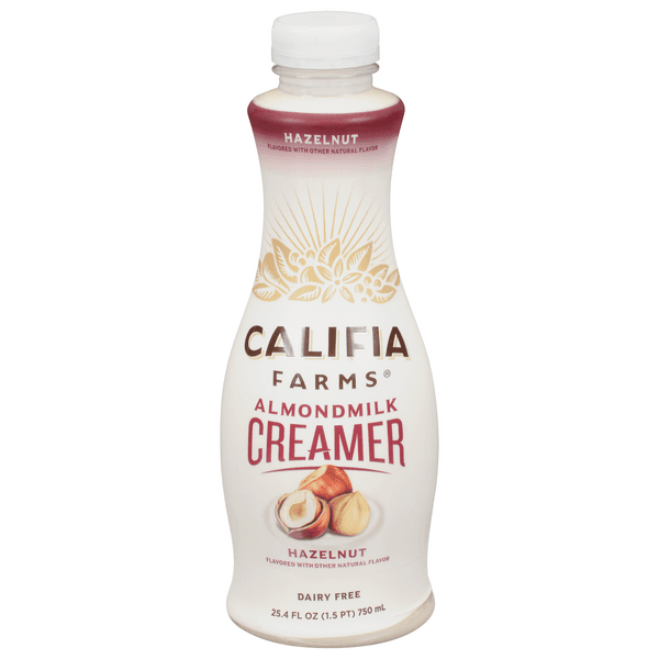 Califia Farms Dairy Free Hazelnut Flavored Almondmilk Coffee Creamer