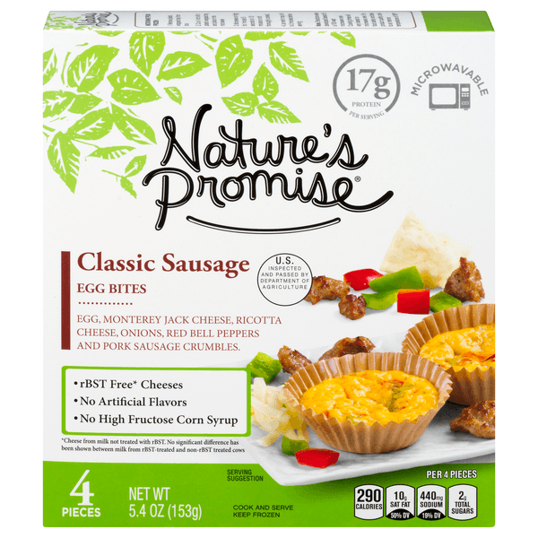 Nature'S Promise Egg Bites Sausage Classic