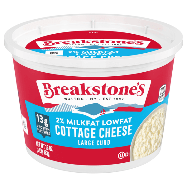 Breakstone'S Cottage Cheese Large Curd Low Fat 2% Milkfat