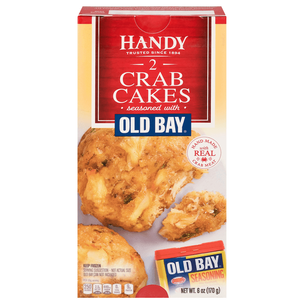 Handy 2 Crab Cakes Seasoned With Old Bay