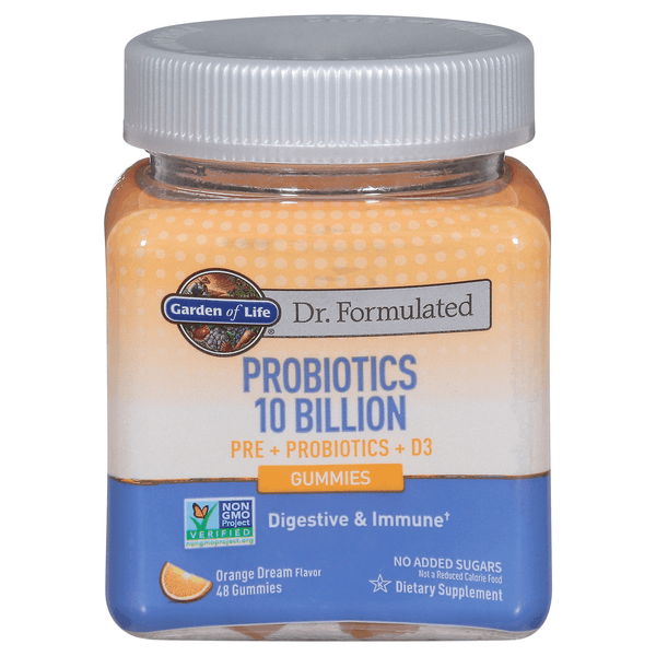 Garden Of Life Dr. Formulated Probiotics 10 Billion Gummies Orange Dream
