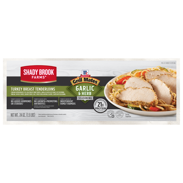 Shady Brook Farms Grill Mates Garlic & Herb Turkey Breast Tenderloins