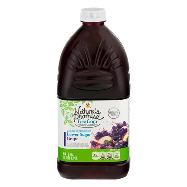 Nature'S Promise Free From Grape Juice From Concentrate Lower Sugar