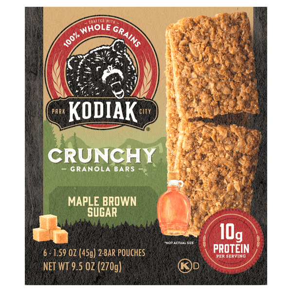 Kodiak Cakes Crunchy Granola Bars Maple Brown Sugar