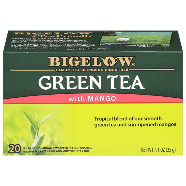 Bigelow Tea Bags Green With Mango