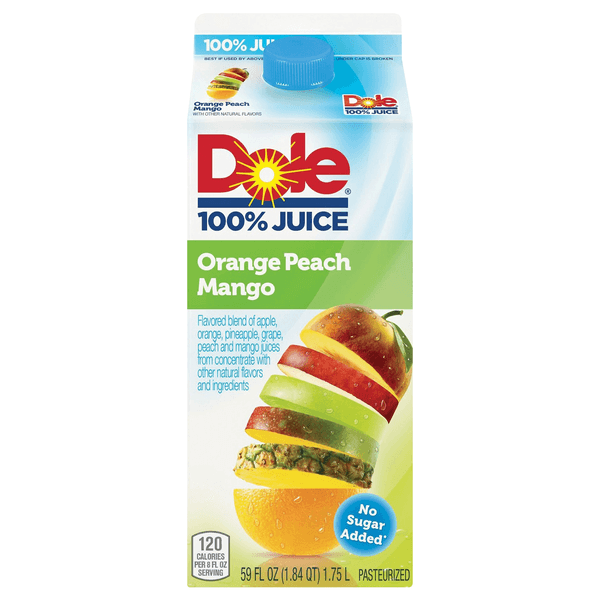 Dole 100% Juice Orange Peach Mango Chilled