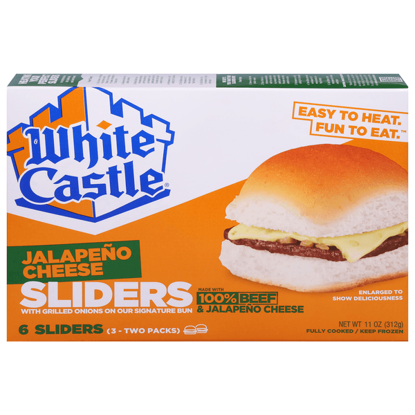 White Castle Microwaveable Cheeseburgers Jalapeno