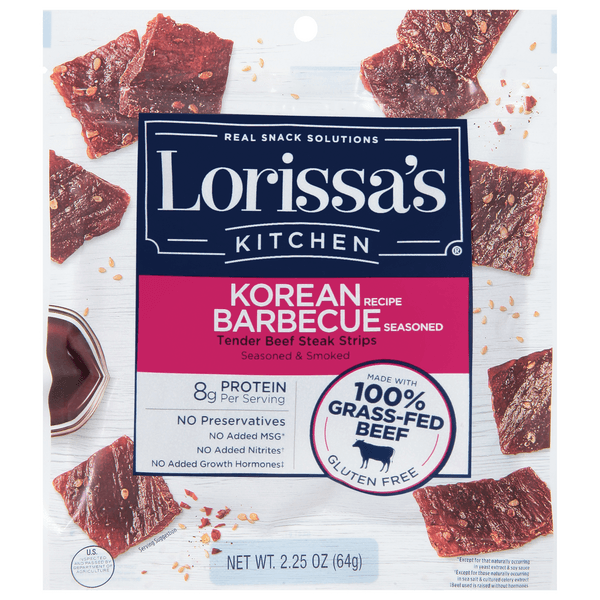 Lorissa'S Kitchen Premium Steak Strips Korean Barbeque 100% Grass-Fed