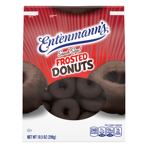 Entenmann'S Snack Size Chocolate Frosted Donuts