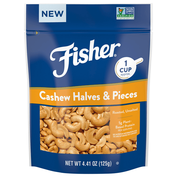 Fisher Cashew Halves &