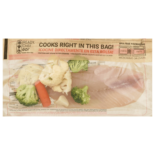 Store Bread Tilapia Fillet Bag With Vegetables